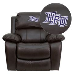 High Point University Panthers Leather Rocker Recliner - MEN-DA3439-91-BRN-45011-EMB-GG