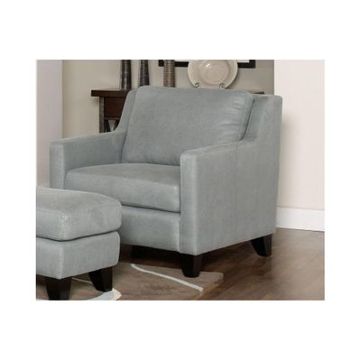 Hilton Mist Leather Club Chair - Largo - LARGO-ST-F2540-403