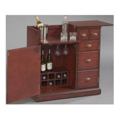 Hodley 2 Door 1 Drawer Bar Cabinet - Pulaski