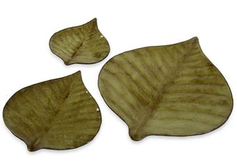 Hoja Decorative Plates (Set of 3) - IMAX - 94073-3