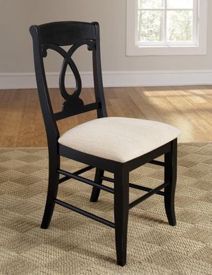 Holland Pineapple Back Dining Side Chair - Set of 2 - 103822BLK