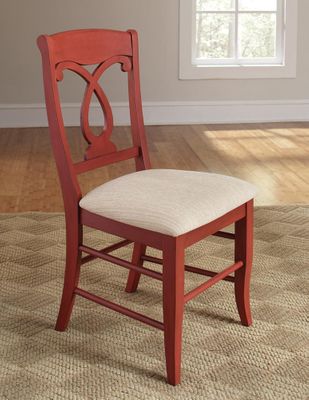 Holland Pineapple Back Dining Side Chair - Set of 2 - 103822RED