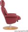 Holly & Martin Bennett Leather Recliner and Ottoman - Brick Red