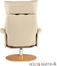 Holly & Martin Bennett Leather Recliner and Ottoman - French Vanilla