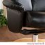 Holly & Martin Bennett Leather Recliner and Ottoman - Shimmer Black