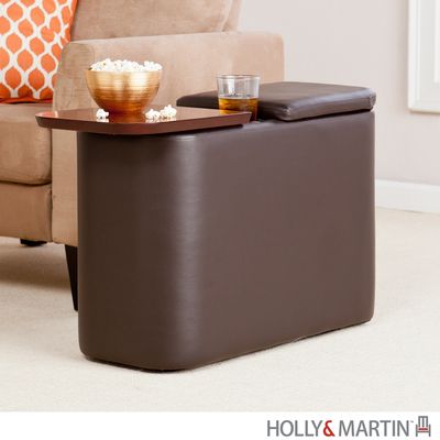 SEI Entertainment Companion Table - Caf Brown
