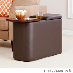 SEI Entertainment Companion Table - Caf Brown