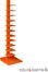 Holly & Martin Heights Book / Media Tower - Orange