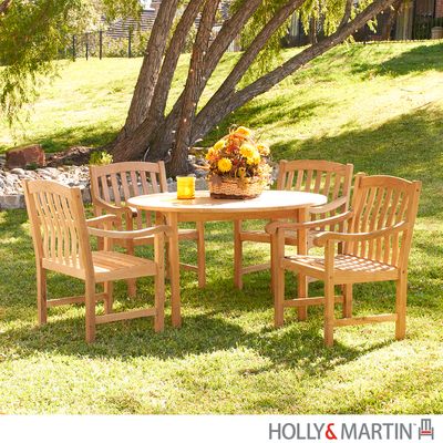 SEI 5 Pcs Teak Dining Set