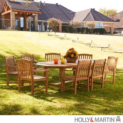 SEI 9 Piece Teak Dining Set