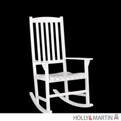 SEI Hardwood Porch Rocker - White