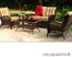 SEI Siesta 4pc Steel Woven Deep Seating Set