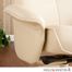 Holly & Martin Naomi Bonded Leather Recliner & Ottoman - French Vanilla