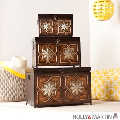 SEI Arabesque 3pc Trunk Set