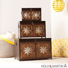SEI Arabesque 3pc Trunk Set