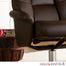 Holly & Martin Torwood Leather Recliner and Ottoman - Brown