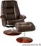 Holly & Martin Torwood Leather Recliner and Ottoman - Brown