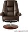 Holly & Martin Torwood Leather Recliner and Ottoman - Brown