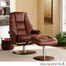 Holly & Martin Torwood Leather Recliner and Ottoman - Cognac