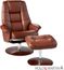Holly & Martin Torwood Leather Recliner and Ottoman - Cognac