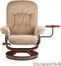 Holly & Martin Tyler Fabric Recliner and Ottoman - Sand