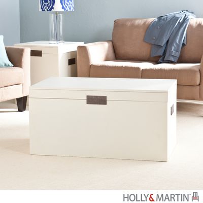 SEI Aspen Cocktail Table Trunk - White