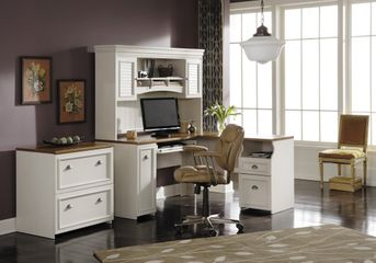 Home Office Furniture Desk Set 1 - Fairview Collection - Bush Office Furniture - FV-OSET-1