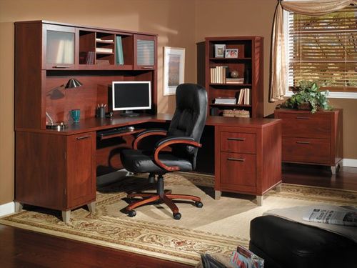 Home Office Furniture Desk Set 1 - Somerset Collection - Bush Office Furniture - SOM-OSET-1-HC