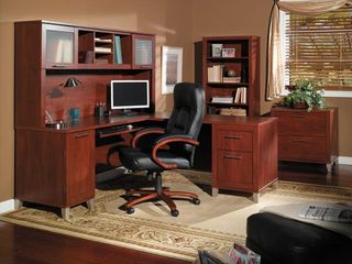 Home Office Furniture Desk Set 1 - Somerset Collection - Bush Office Furniture - SOM-OSET-1-HC