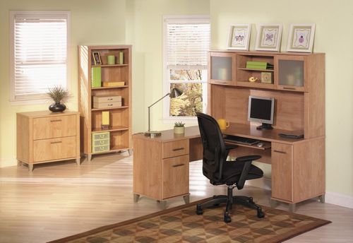 Home Office Furniture Desk Set 1 - Somerset Collection - Bush Office Furniture - SOM-OSET-1-MC