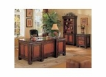 Home Office Furniture Set in Cappuccino / Dark Oak - Coaster