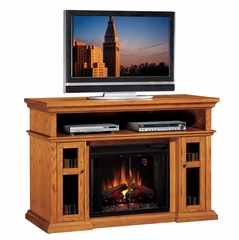 Home Theater Electric Fireplace by Classic Flame in Premium Oak - Pasadena - 28MM468-O107