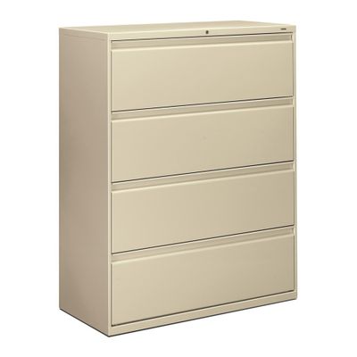 Hon 4-Drawer Lateral Filing Cabinet in Putty - HON894LL