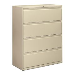 Hon 4-Drawer Lateral Filing Cabinet in Putty - HON894LL
