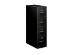 Hon 4-Drawer Letter File Cabinet- Black - HON214PP