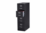 Hon 4-Drawer Vertical File Cabinet- Black - LLR60650
