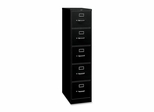 Hon 5 Drawer File Cabinet in Black - HON315CPP