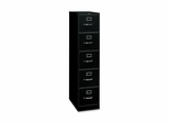 Hon 5 Drawer File Cabinet in Black - HON315PP