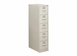 Hon 5 Drawer File Cabinet in Light Gray - HON315PQ