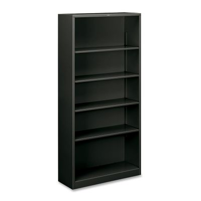 Hon 5 Shelf Charcoal Metal Bookcase - HONS72ABCS