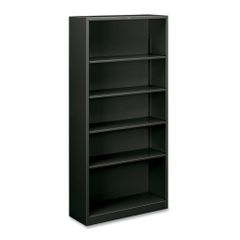 Hon 5 Shelf Charcoal Metal Bookcase - HONS72ABCS