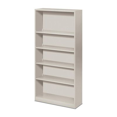 Hon 5 Shelf Light Gray Metal Bookcase - HONS72ABCQ