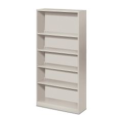 Hon 5 Shelf Light Gray Metal Bookcase - HONS72ABCQ