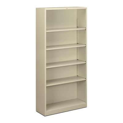 Hon 5 Shelf Putty Metal Bookcase - HONS72ABCL