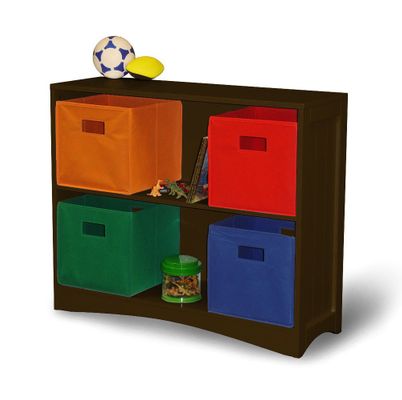 Horizontal Bookcase in Espresso Brown - RiverRidge - 02-028