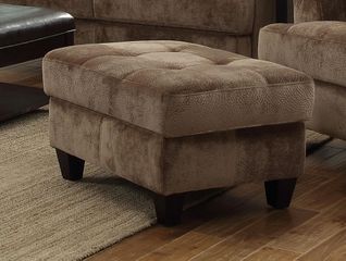 Hurley Mocha Tufted Ottoman - 503534