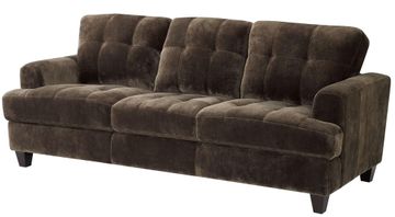 Hurley Urban Tufted Chocolate Sofa - 503541