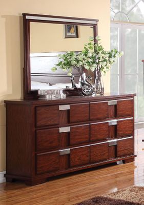 Hyland Dark Cherry Drawer Dresser - 202243