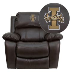 Idaho Vandals Embroidered Brown Leather Rocker Recliner  - MEN-DA3439-91-BRN-40025-EMB-GG