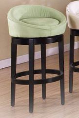 Igloo 26" Swivel Barstool in Green Microfiber / Ebony - Armen Living - LCIGBAMFGR26